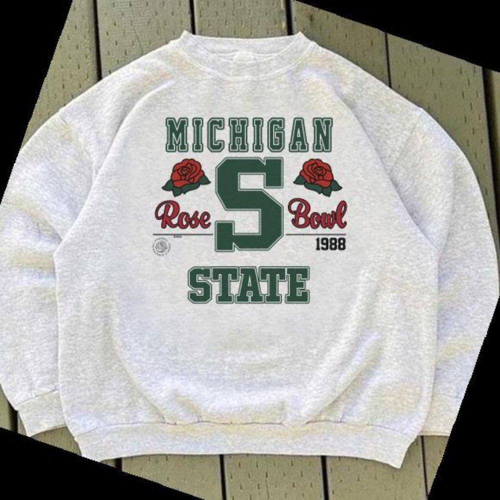 Vtg 1988 Michigan State University Spartan Sweatshirt Retro